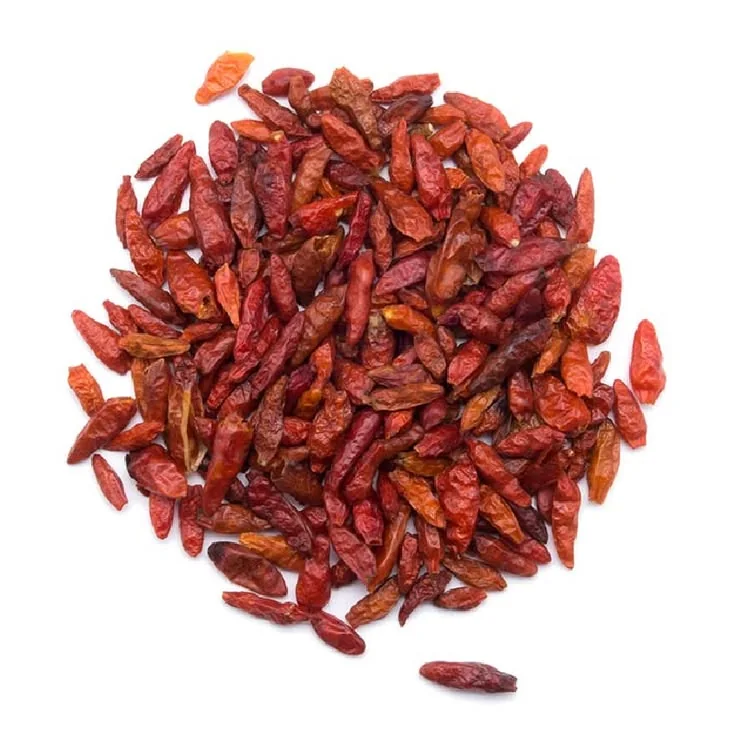 Petits piments rouges séchés